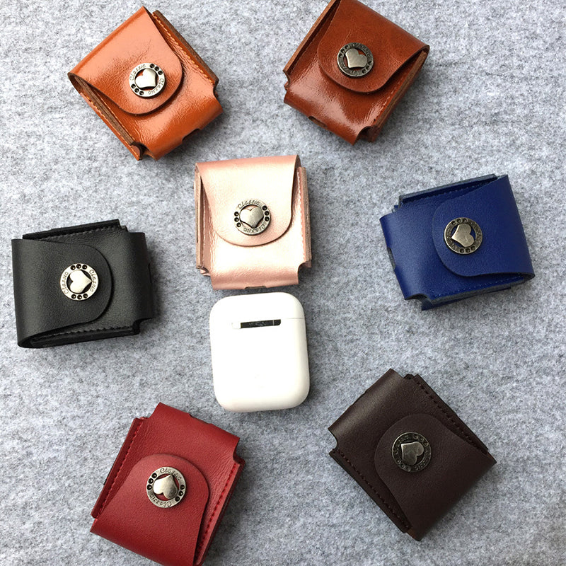 Genuine Leather AirPods Case Cover with Scratch Guard