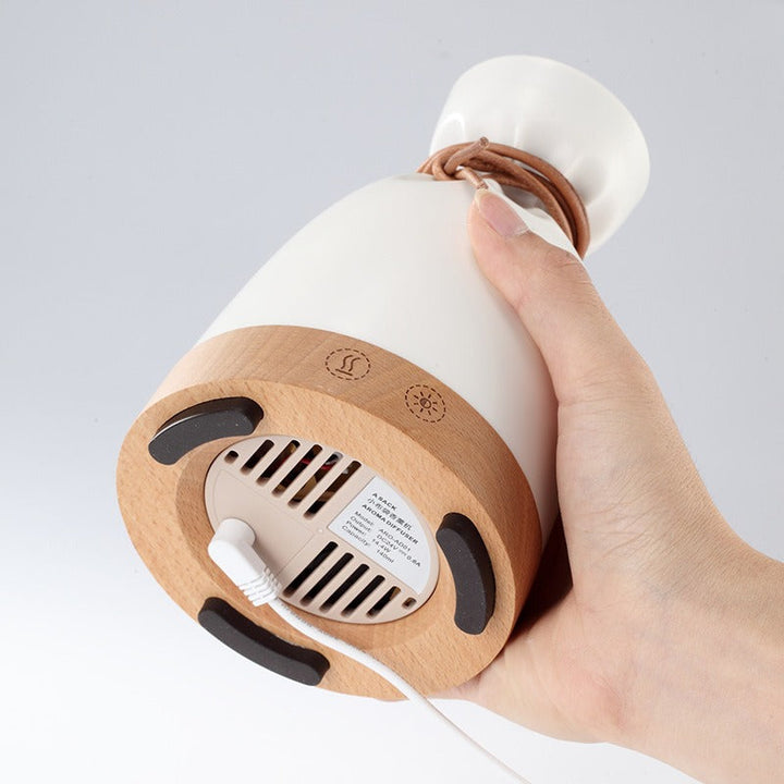 Ceramic Aromatherapy Diffuser Humidifier With Warm Light