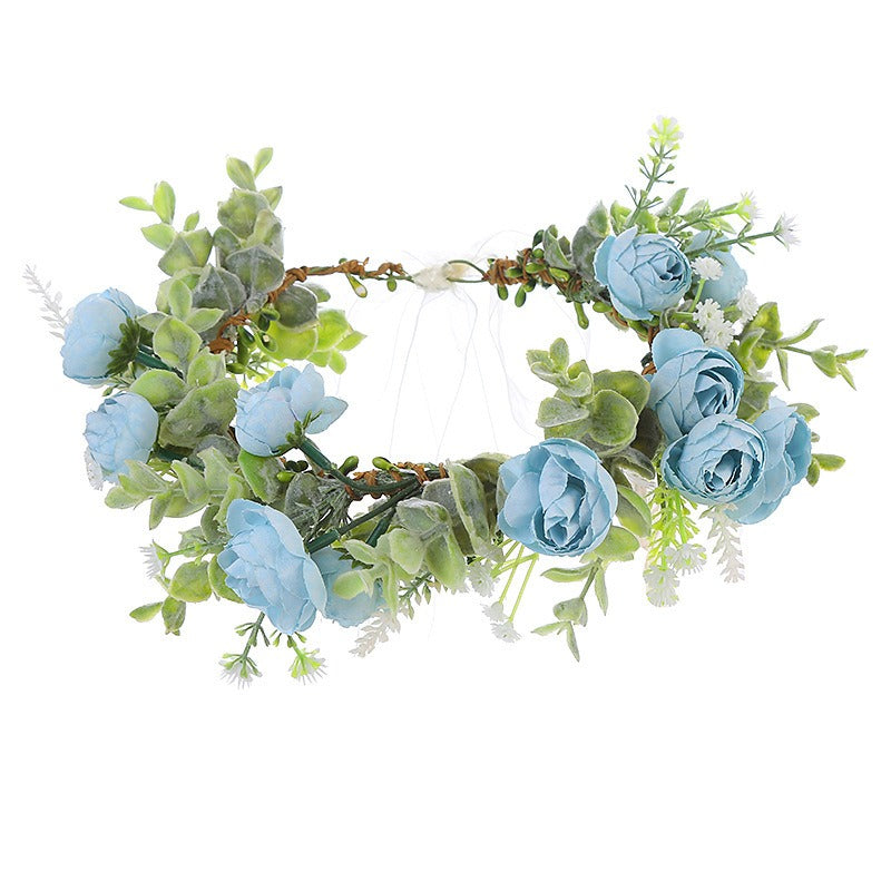 Forest Bridal Flower Crown Headband for Weddings & Beach