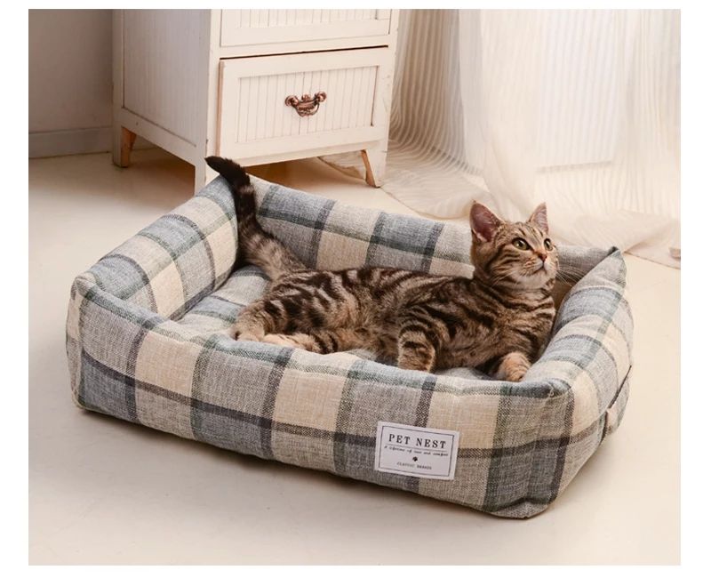 Washable Cat Bed for Cozy Year-Round Home Comfort