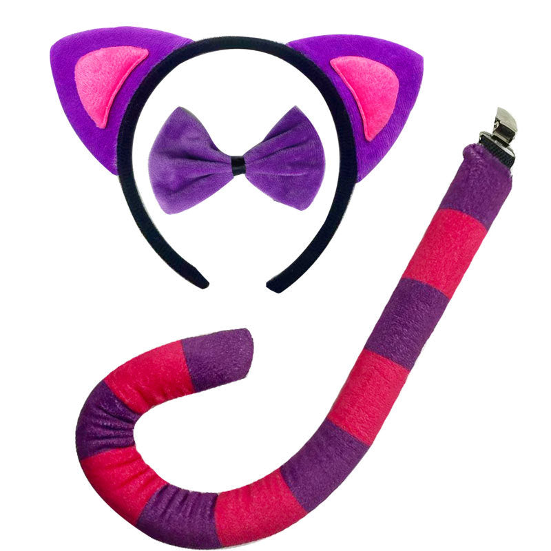 Fox Wolf Ears Headband and Tail Halloween Costume Set