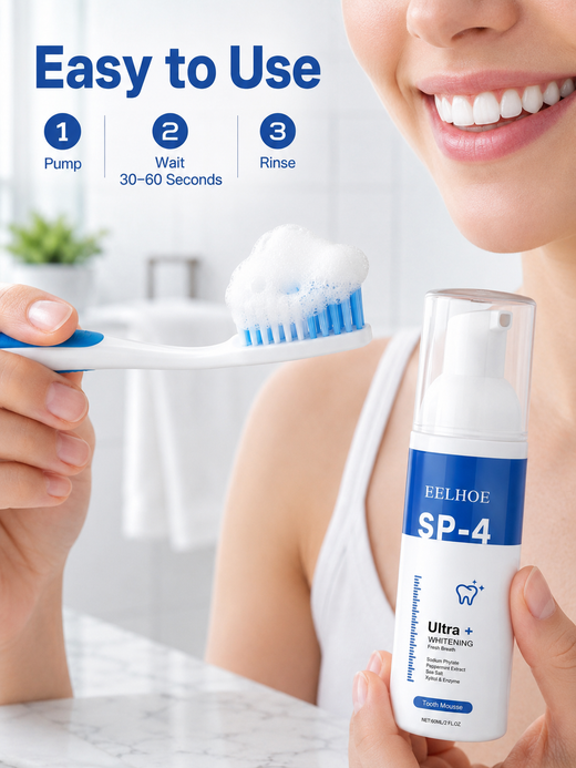 Tooth Whitening Mousse — Brighter Smile & Fresh Breath