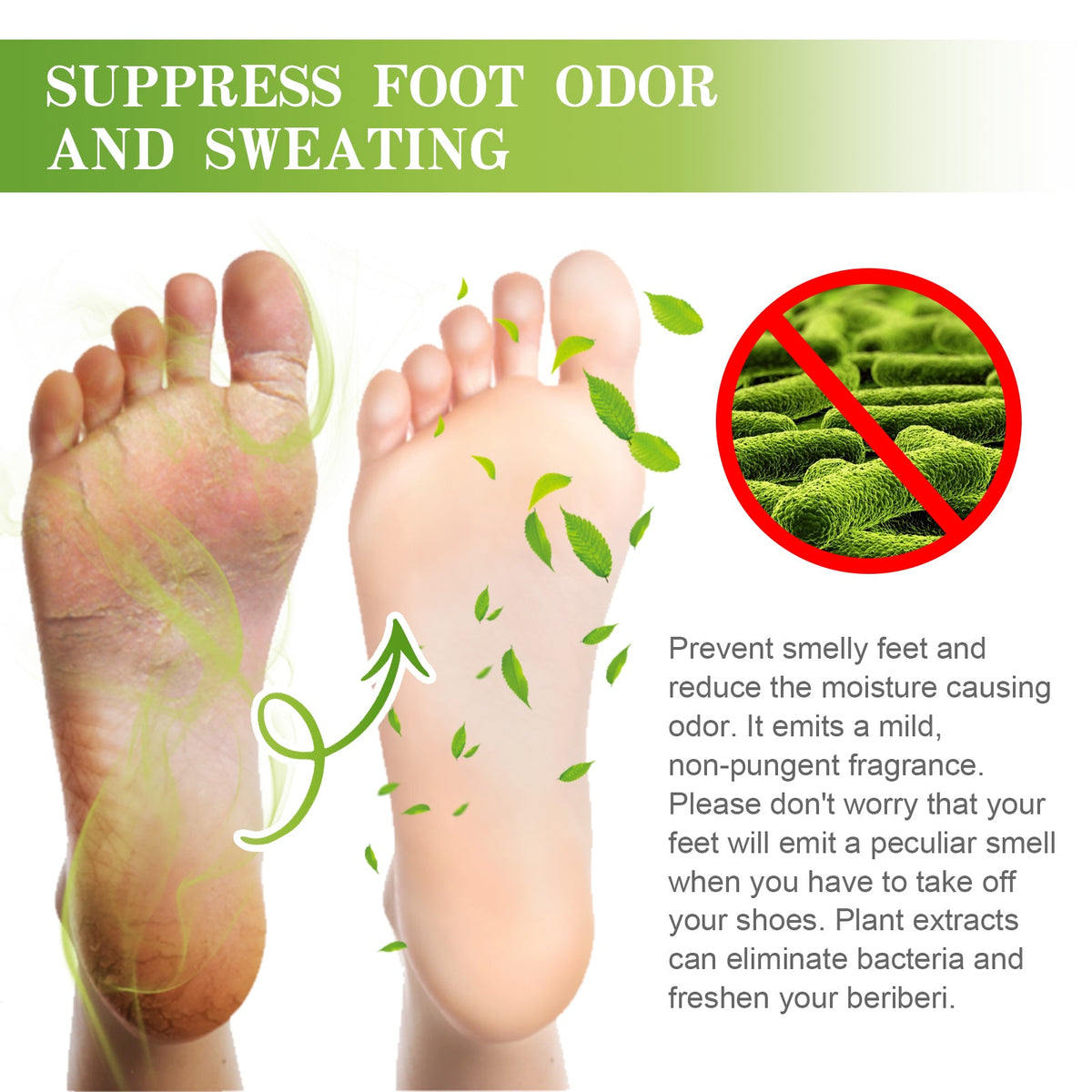 24-Hour Foot Odor Spray with Nano Silver & Essential Oils