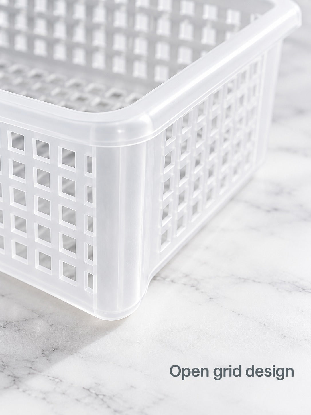 Fridge Pull Out Bin Organizer, No-Tool Snap