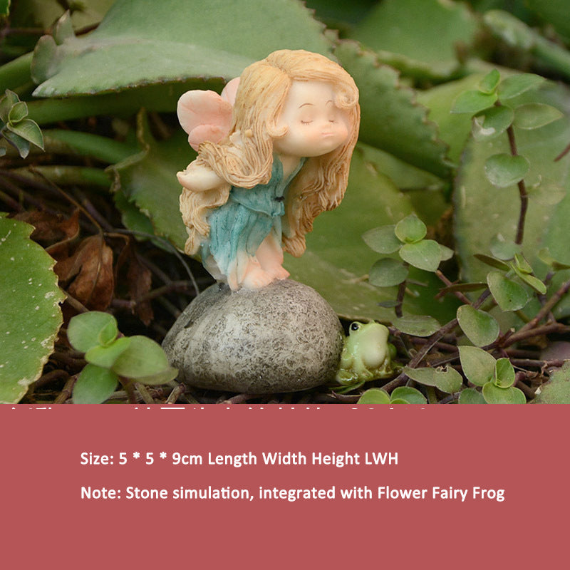 Frog Garden Ornaments for Whimsical Flower Pot Decor