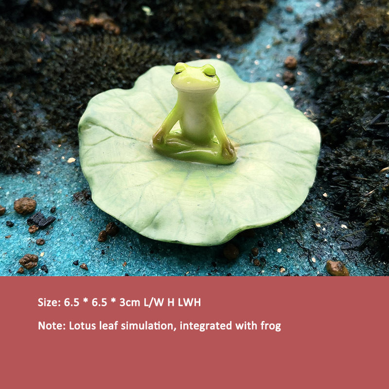Frog Garden Ornaments for Whimsical Flower Pot Decor