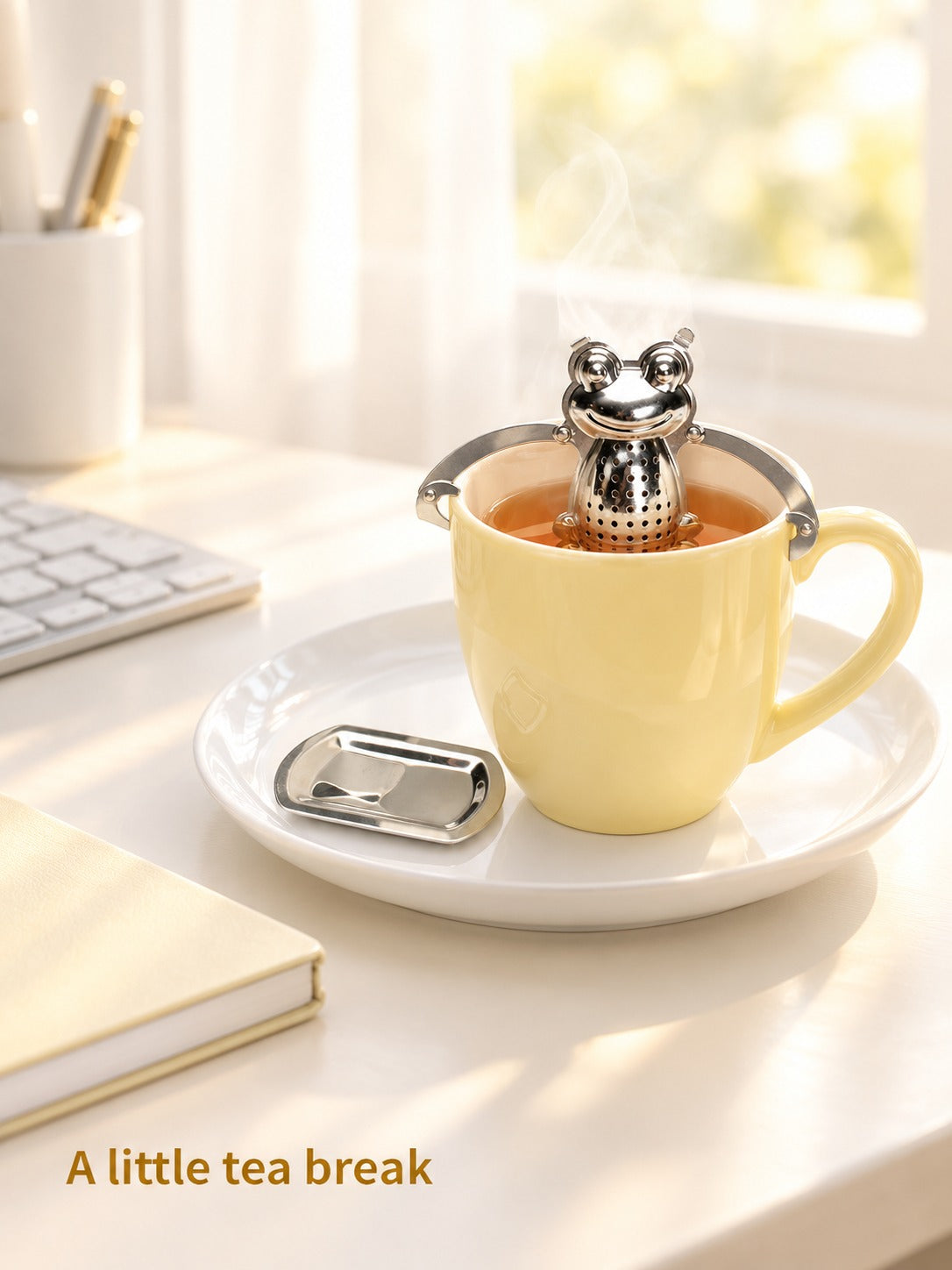 Frog Tea Infuser Stainless Steel Loose Leaf Hanging