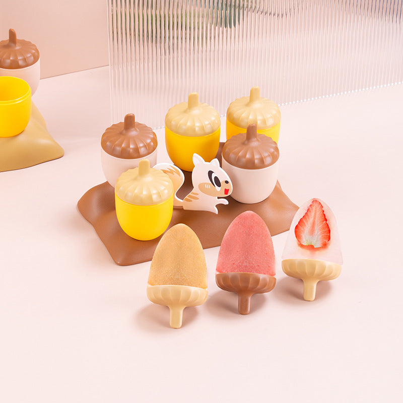 Acorn Popsicle Molds Set of 6 for Homemade Sorbet