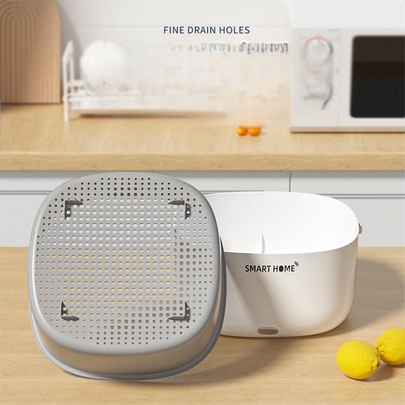 Fruit and Vegetable Washer with Strainer Basket & Handle