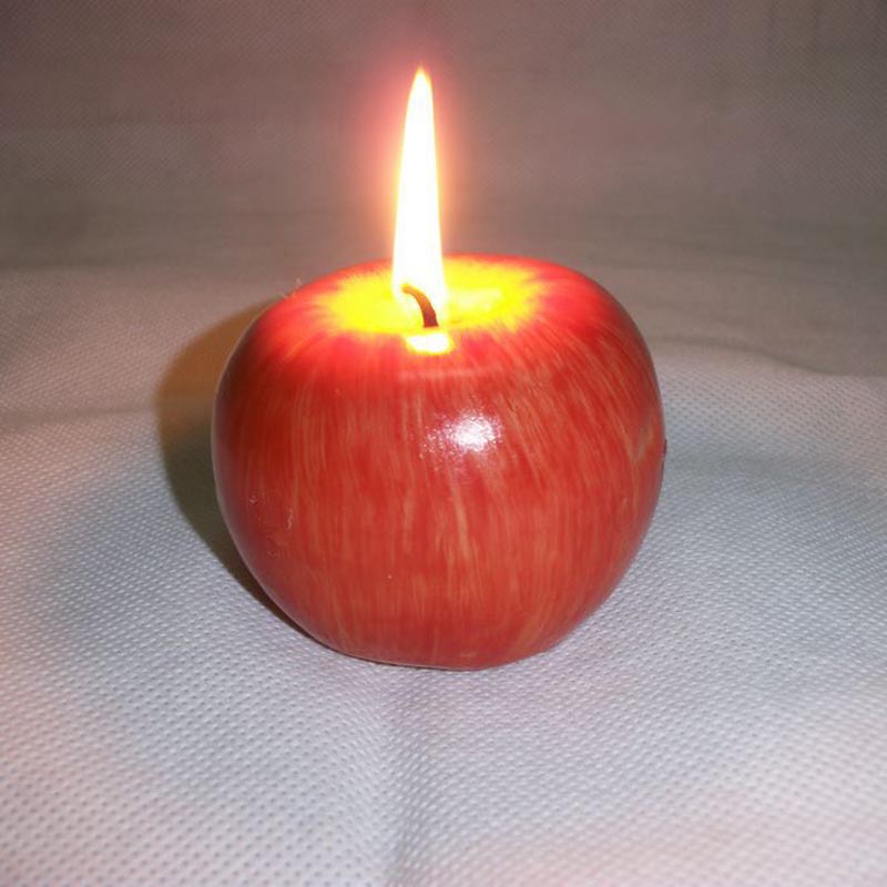 Apple-Shaped Candle Festive Decor & Creative Gift