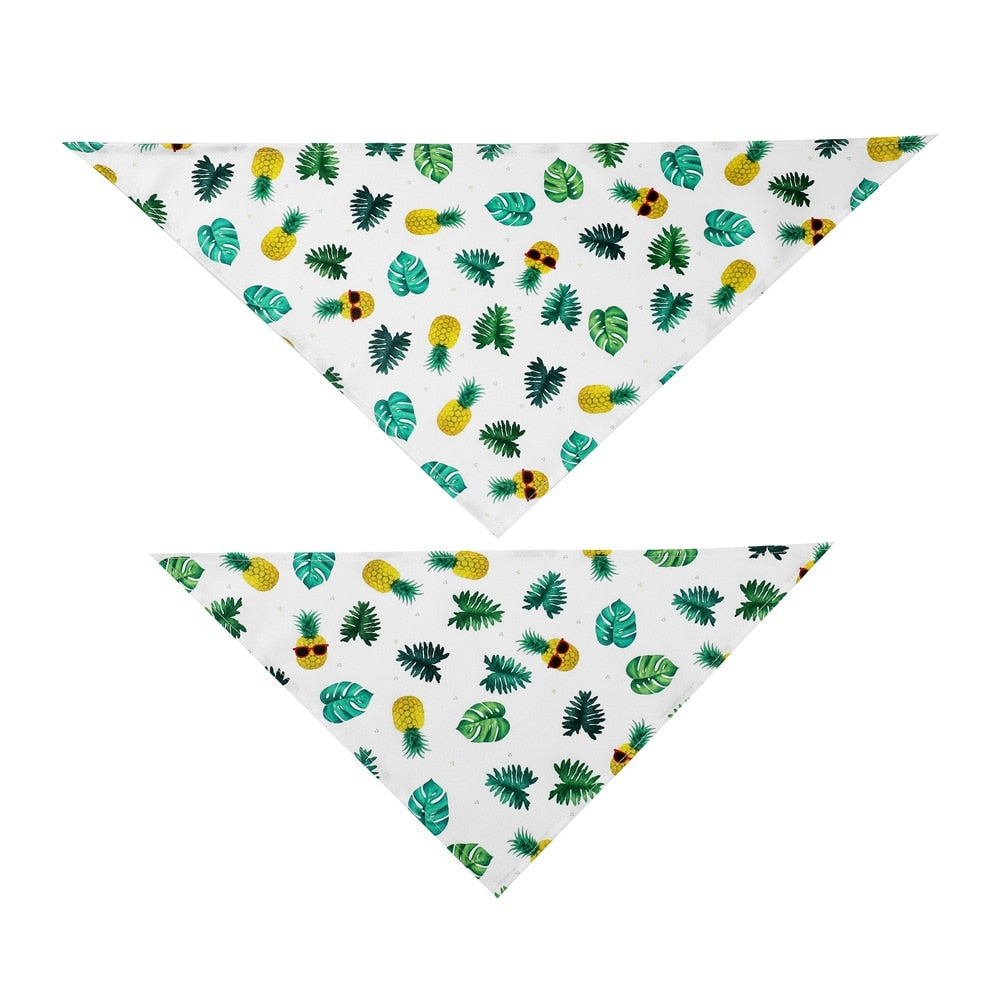 Fruit Print Pet Bandana for Colorful Summer Pet Style