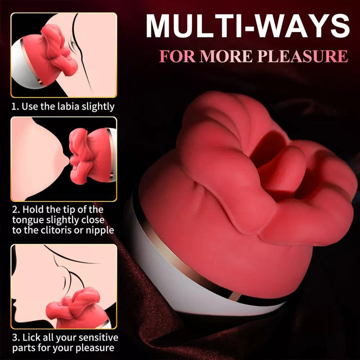 Waterproof Tongue Sucking Massager for Varied Pleasure
