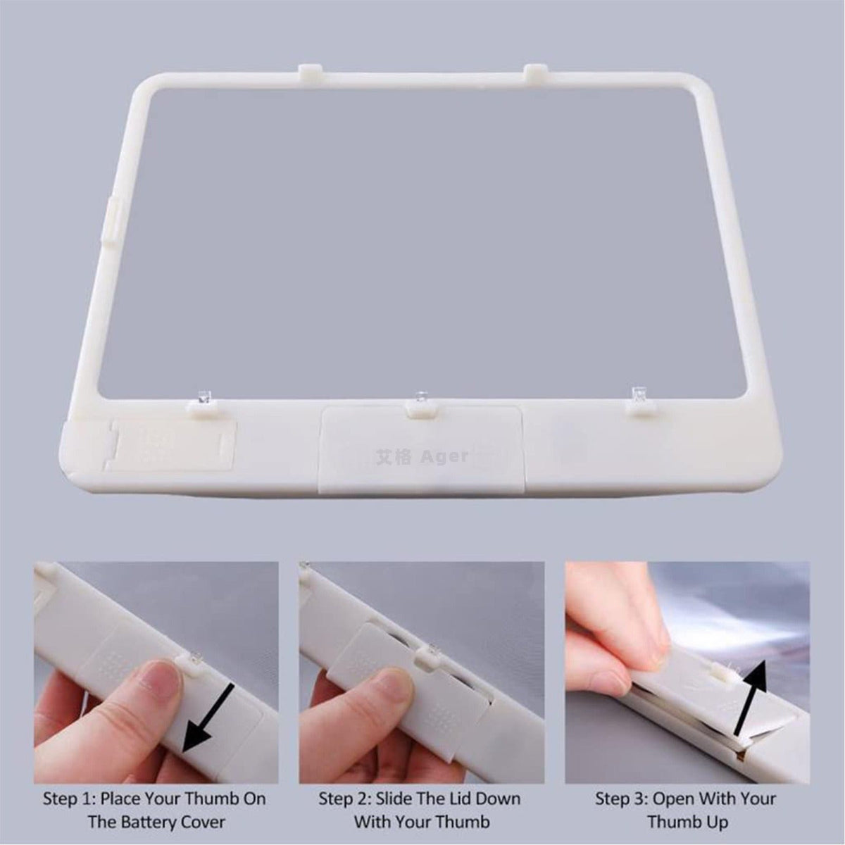 Full Page Reading Magnifier with LED Light for Print