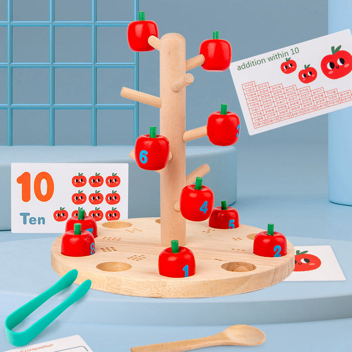 Apple Picking Math Game for Counting and Addition