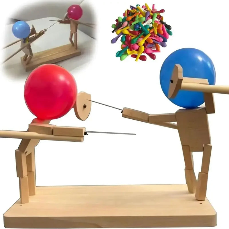 Wooden Balloon Battle Game for Family Party Entertainment