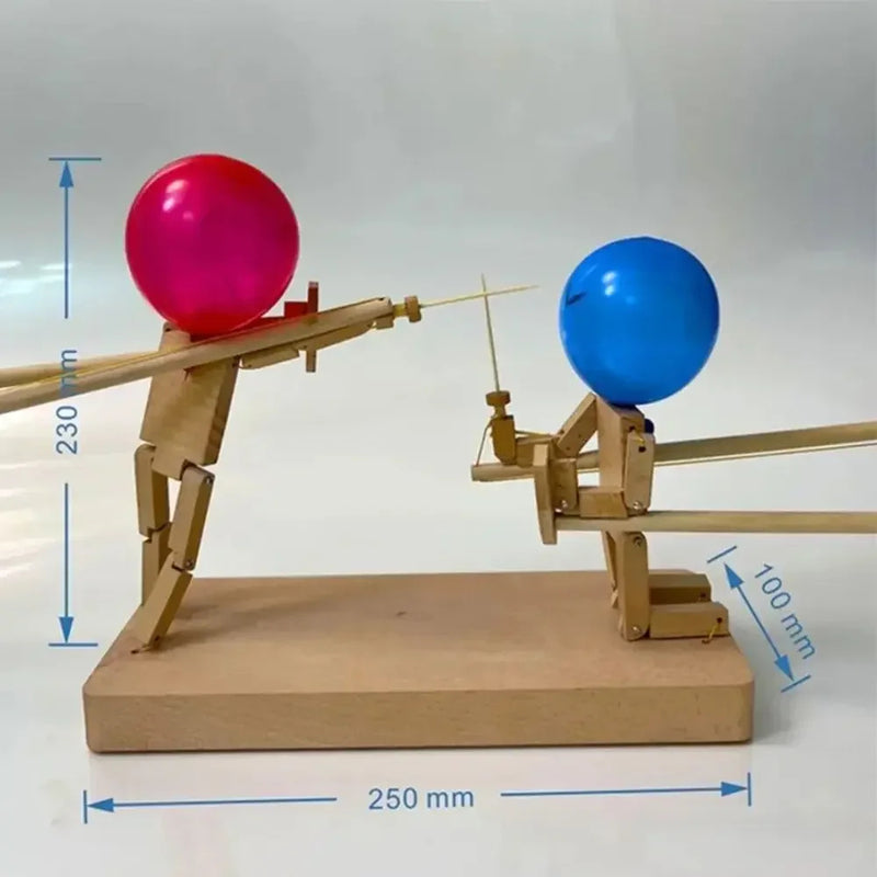 Wooden Balloon Battle Game for Family Party Entertainment