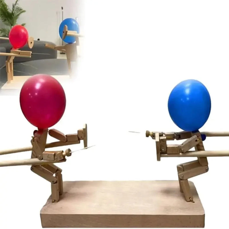 Wooden Balloon Battle Game for Family Party Entertainment