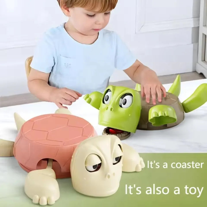 Turtle Cup Coaster & Playful Desk Toy Gift Accessory