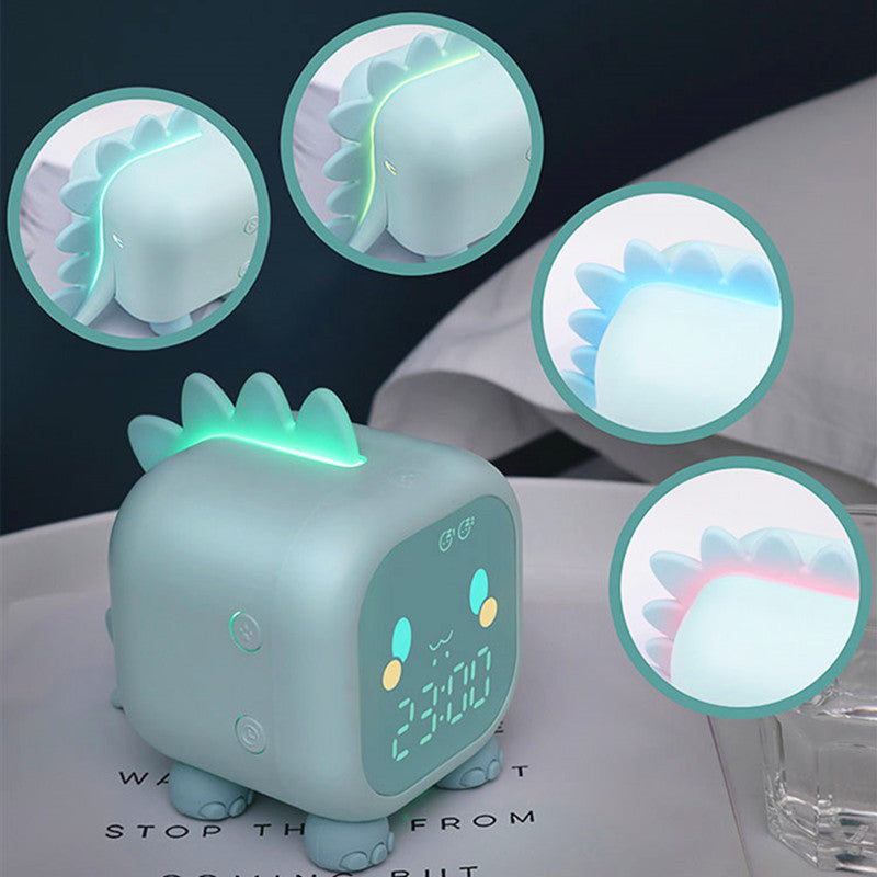 Dinosaur Kids Alarm Clock & Night Light for Bedroom