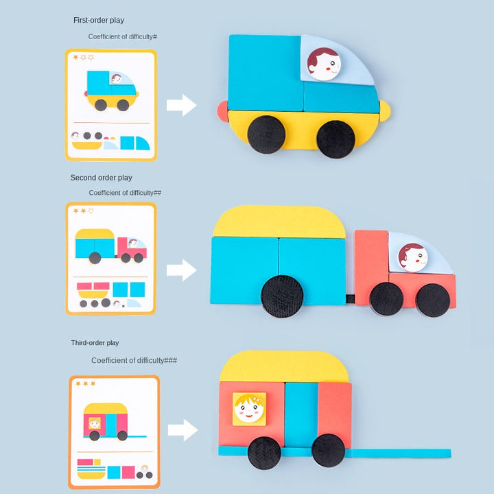 Building Block Puzzle Toy for Screen-Free Learning