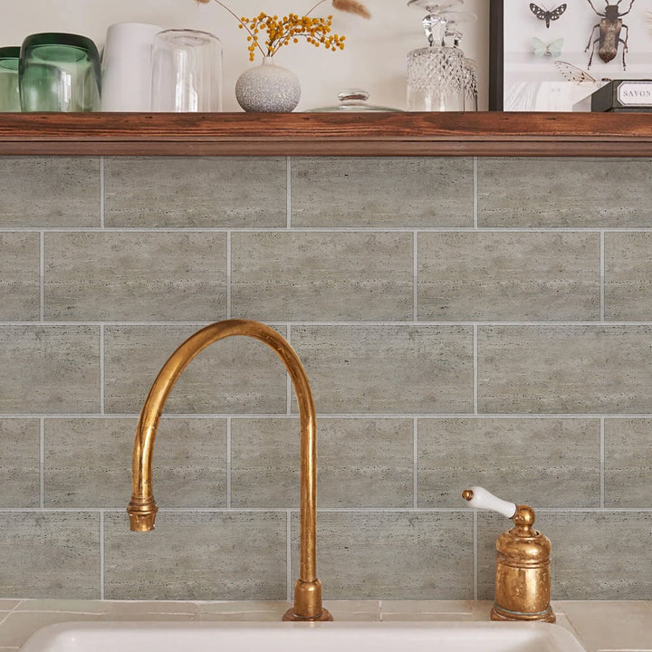 Faux Brick Peel-and-Stick Wall Panels for Kitchen & Bath