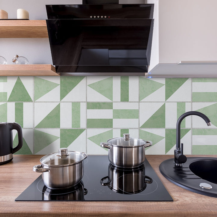Brick Wall Stickers for Modern Geometric Backsplash