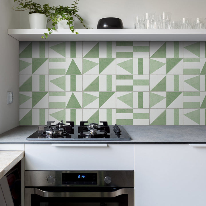 Brick Wall Stickers for Modern Geometric Backsplash