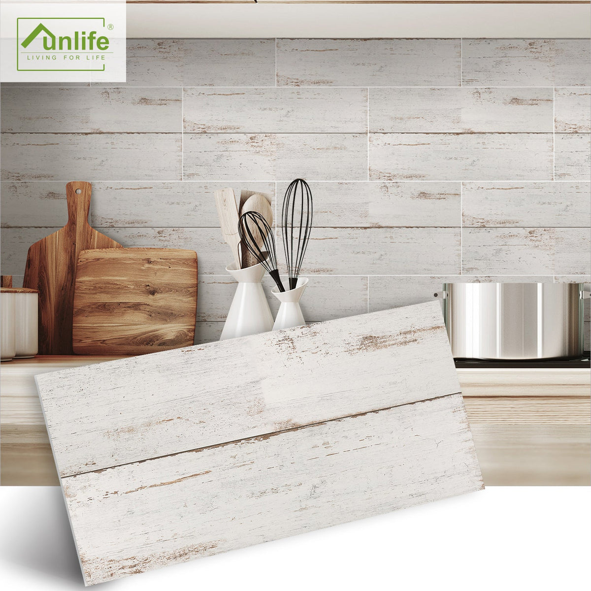 Brick Wall Stickers Self-Adhesive Rustic Makeovers