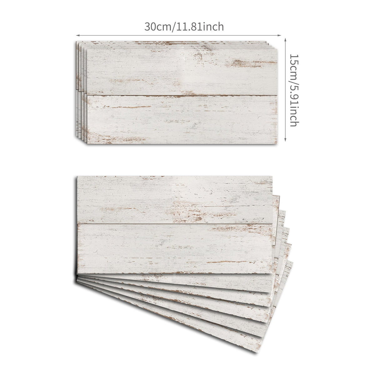 Brick Wall Stickers Self-Adhesive Rustic Makeovers