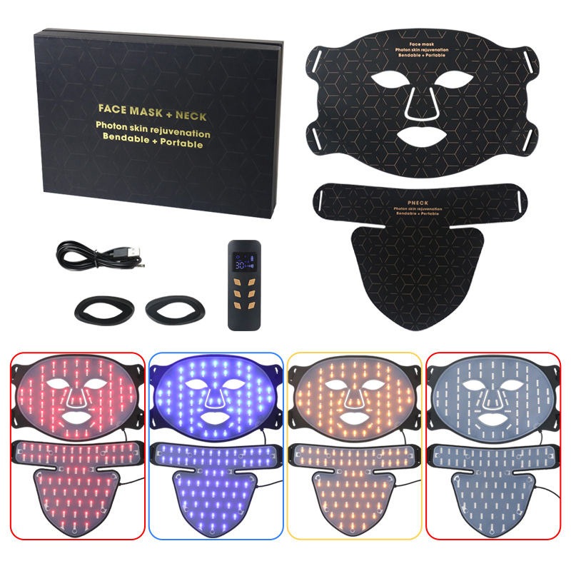 LED Light Therapy Mask for Face and Neck Rejuvenation