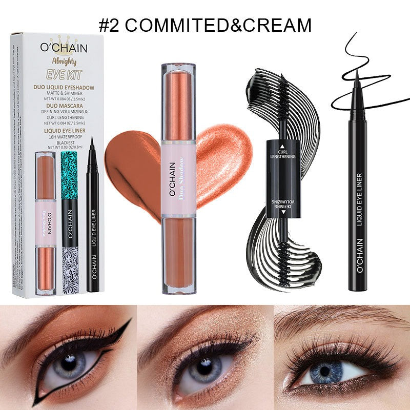 Eye Makeup Kit for Long, Thick, Curling Defined Lashes