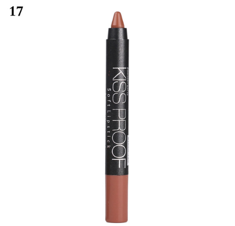 Waterproof Kiss-Proof Lip Pencil Lipstick, Longwear