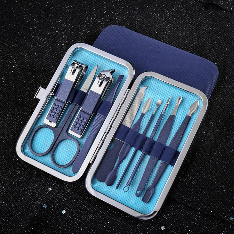 18pc Rose-Gold Manicure & Pedicure Kit — Salon-Quality Nail