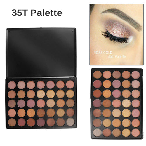 35-Color Warm Eyeshadow Palette for Easy Eye Looks