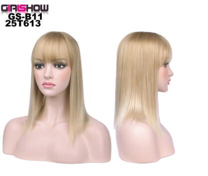 Synthetic Bob Wig with Bangs — Instant Hair Makeover in 4