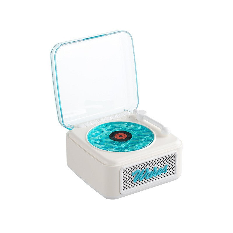 White Noise Retro Bluetooth Speaker — Vinyl Record Design