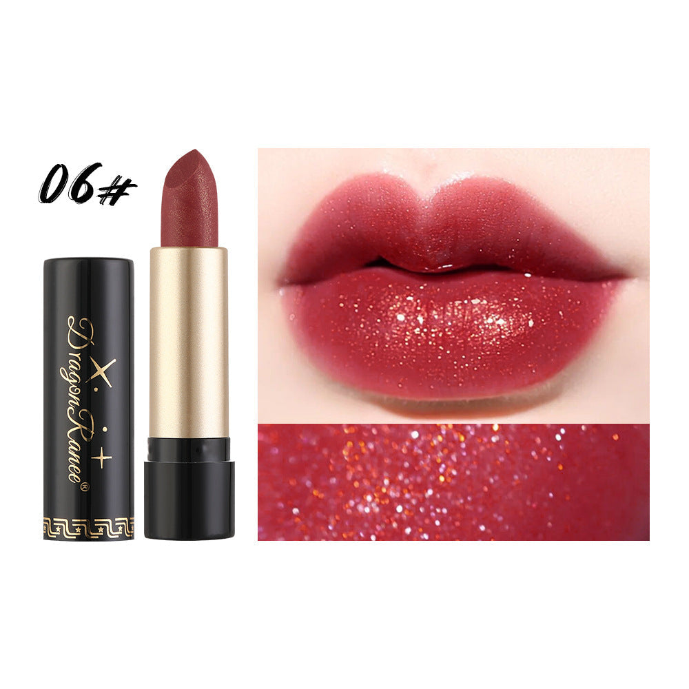 Pearlescent Shimmer Lipstick for Sparkling, Glossy Lips