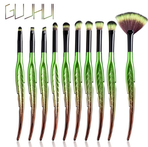 Pro Makeup Brushes Set – Artist‑Worthy Leaf Handles
