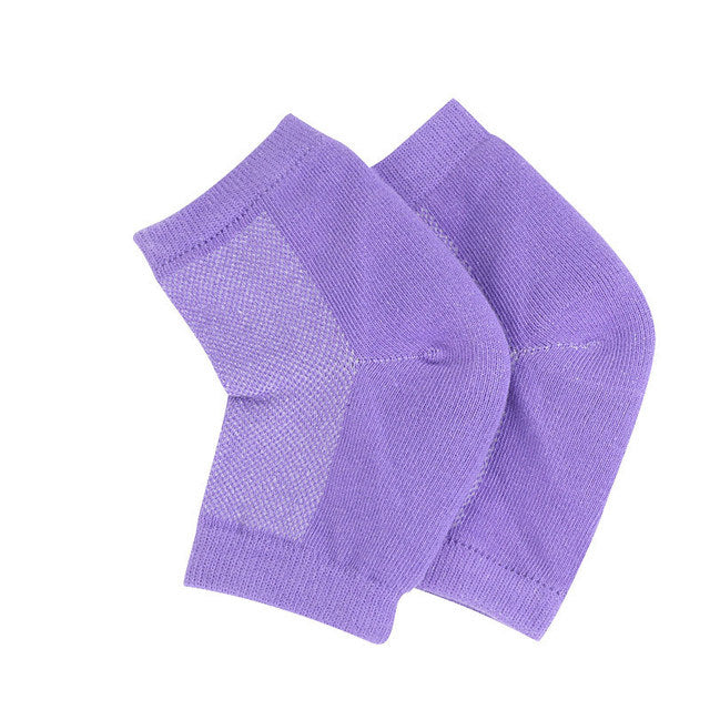 Silicone Gel Heel Socks for Cracked, Dry Foot Skin