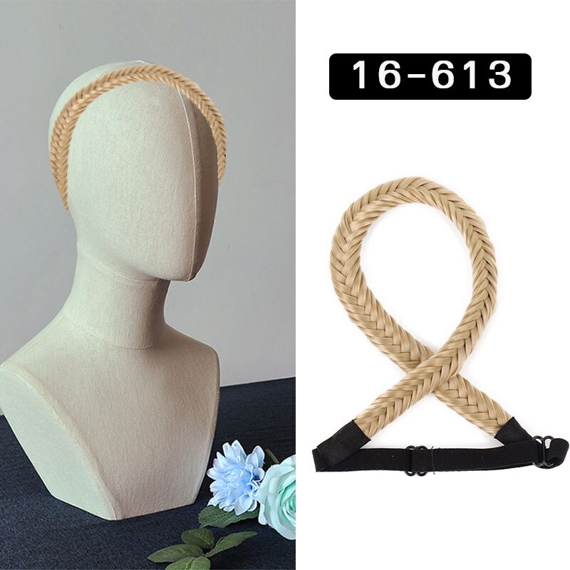 Fishbone Braid Hairband - 16-inch Voluminous Style, 6 Shades