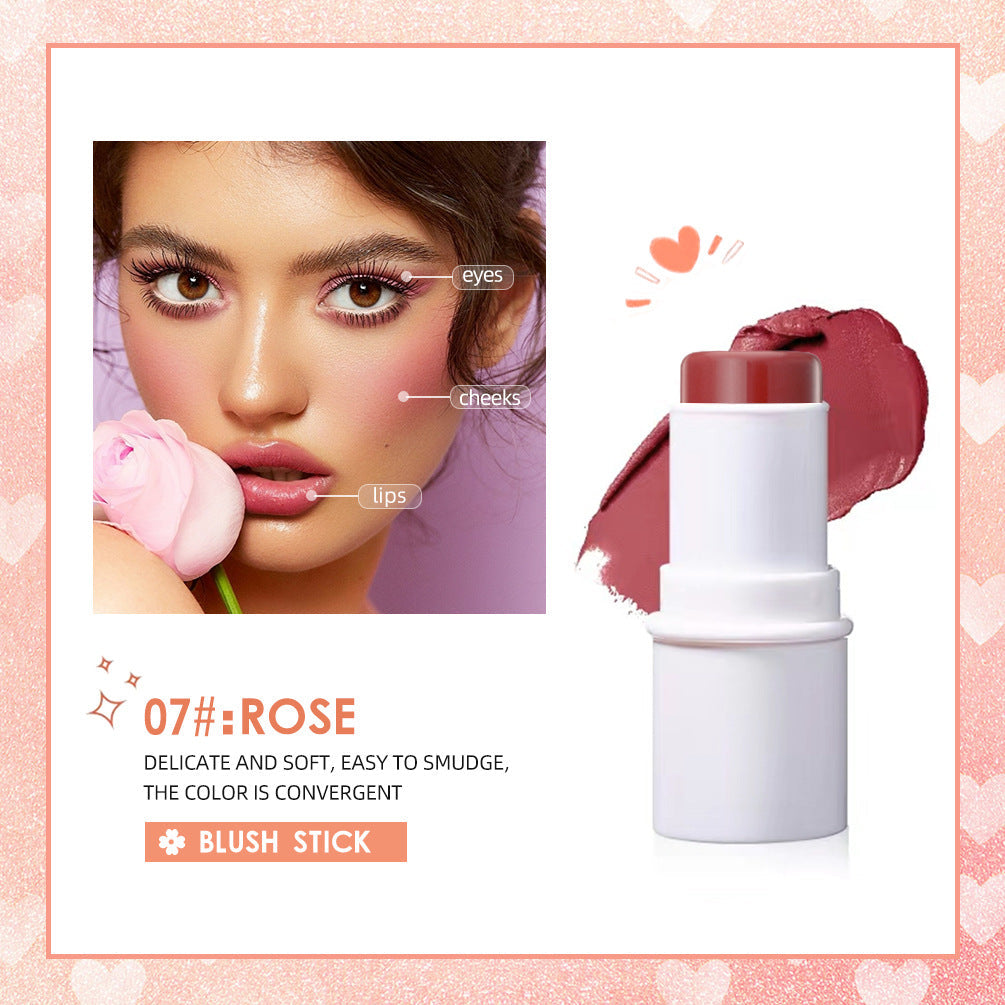 Multifunctional Makeup Stick for Blush, Lips & Glow