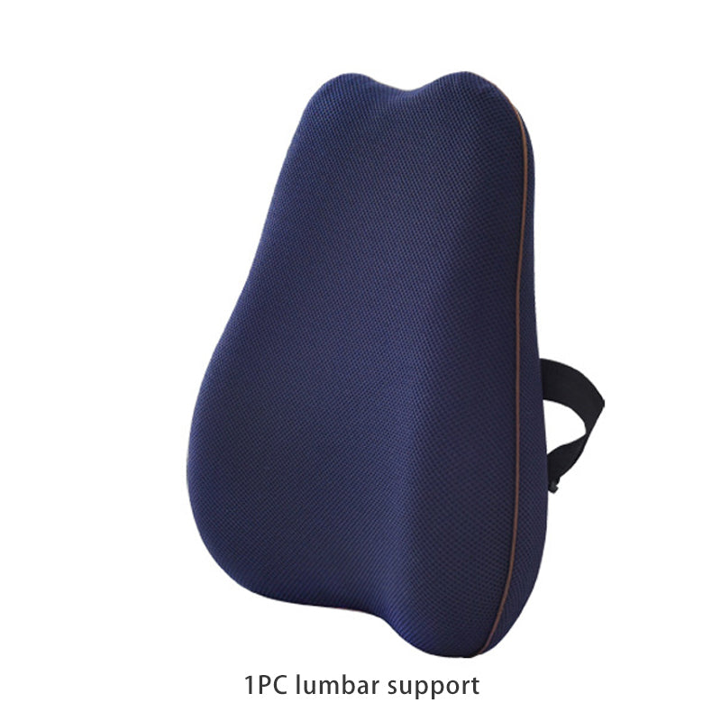 Lumbar Support Cushion for Office Chair — Memory Foam Back