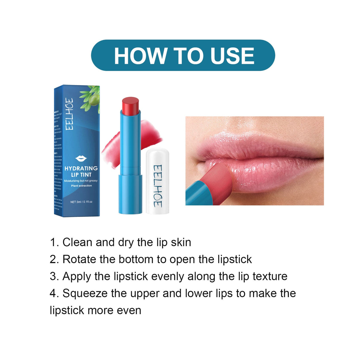 Moisturizing Lip Gloss for Dry Lips, Glossy Lip Color