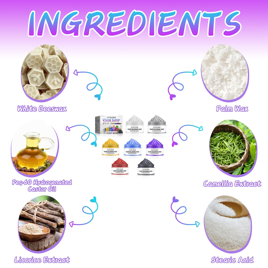 Hair Coloring Wax Cream for Easy Vivid Styling Color