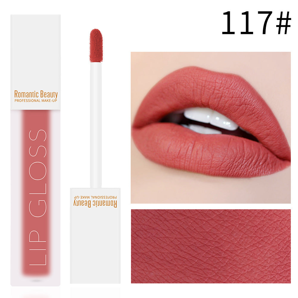 Velvet Matte Lip Gloss Non-Stick Lip Color Rich Pigment