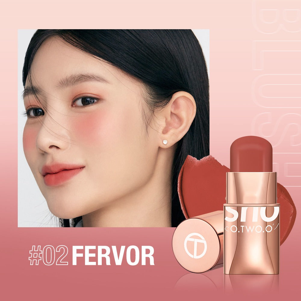 3-in-1 Cream Blush Stick for Soft Natural Rosy Cheeks
