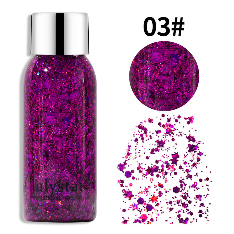 Cosmetic Glitter Makeup for Dazzling Stage Sparkle