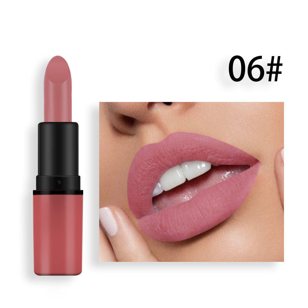 Matte Lipstick 12-Color Collection for Nude to Red Looks