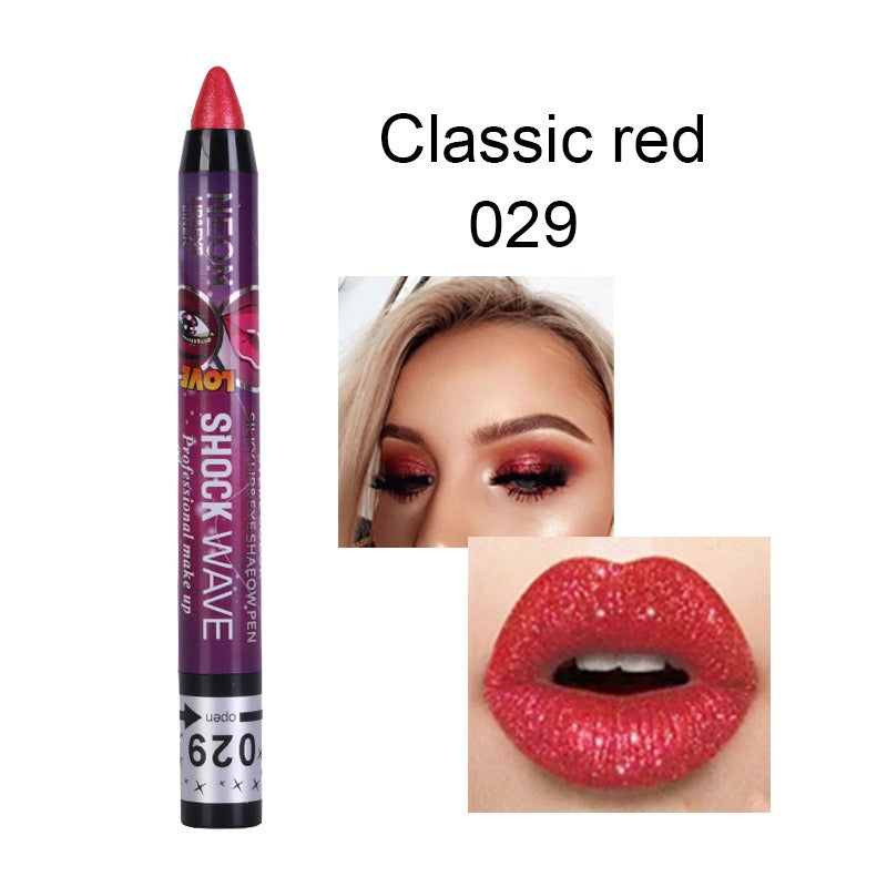 Eye and Lip Pencil Set: 36 Glitter Shades, 2-in-1