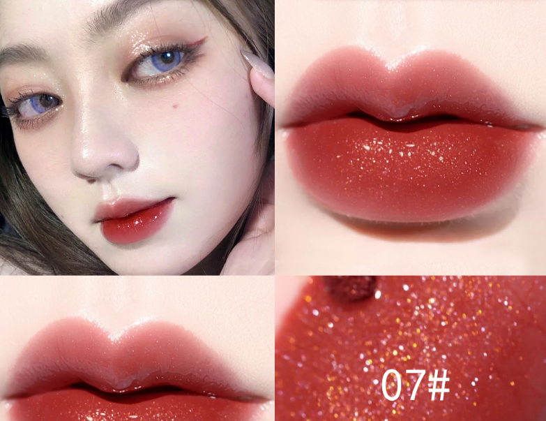 Clear Lip Gloss for Sparkling Glass-Like Lip Shine